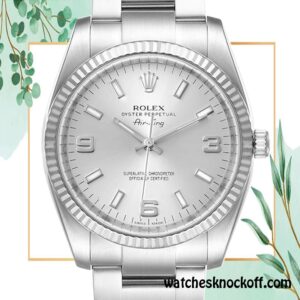 Knockoff Rolex Air-king 114234SSO Men's Rolex Calibre 2813 Hands and Markers